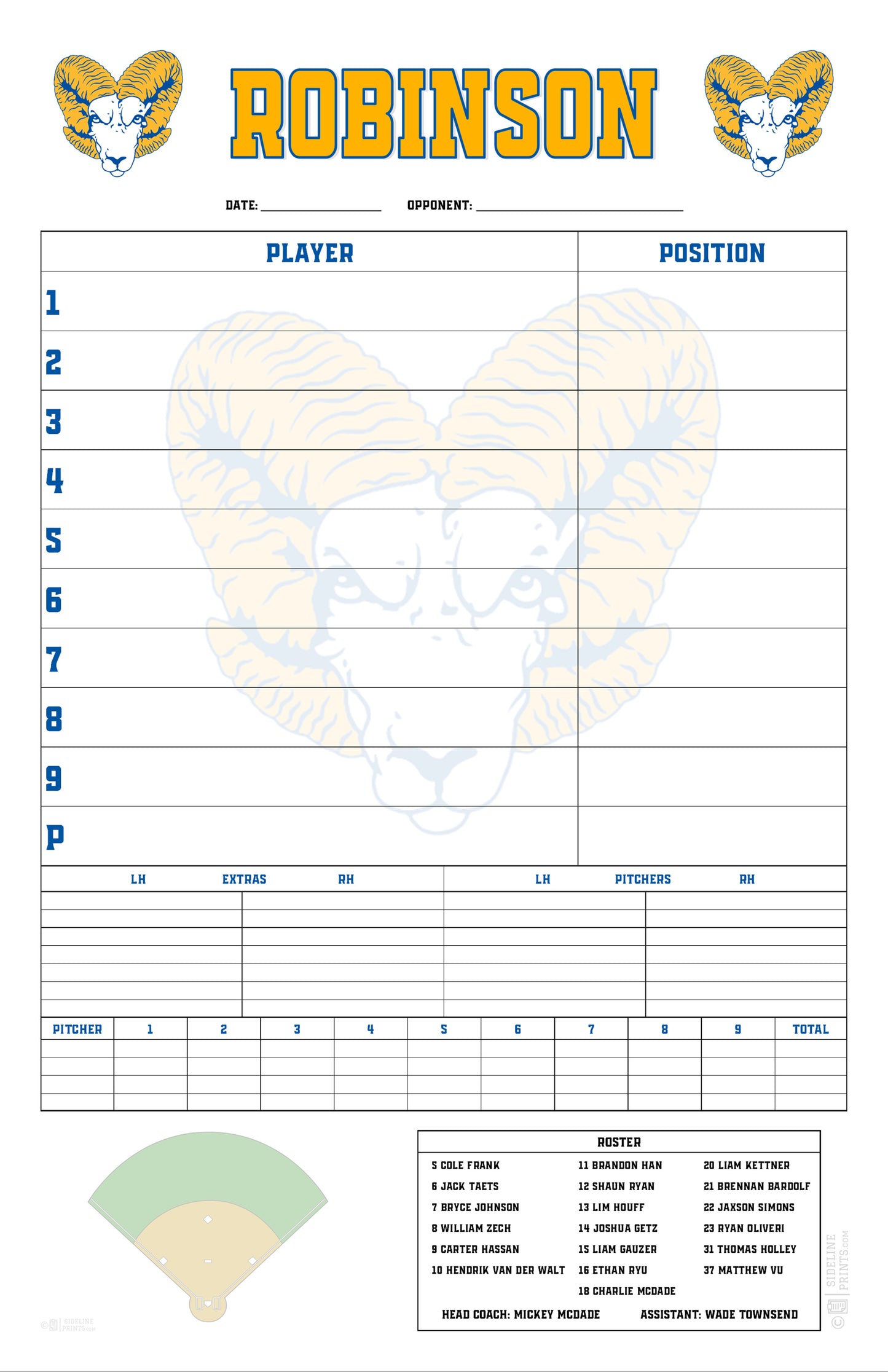Custom Dugout Notepad