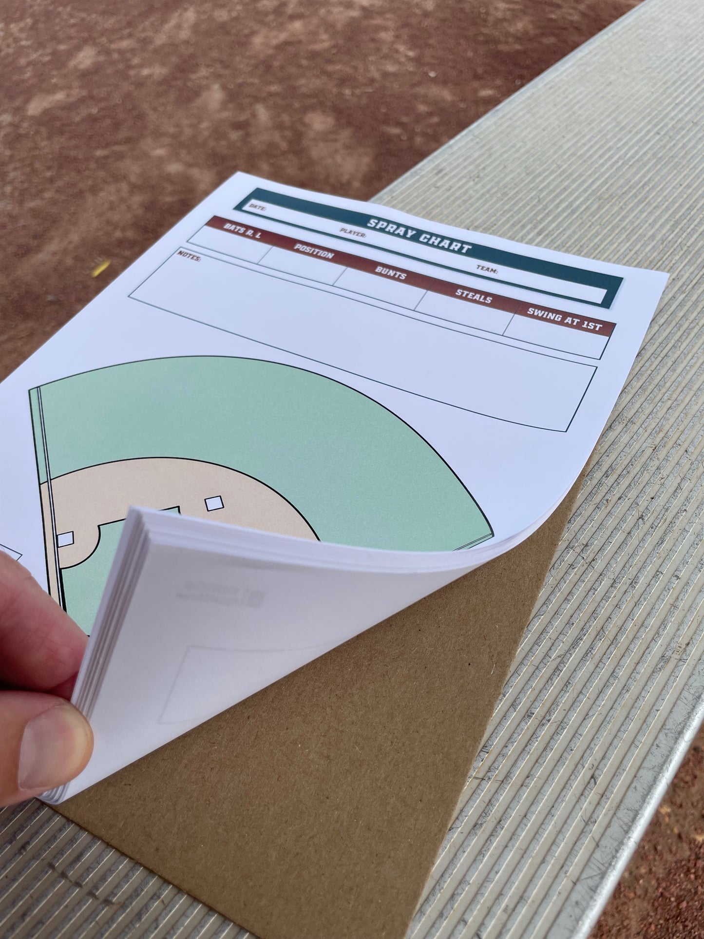 Simple Spray Chart Notepad