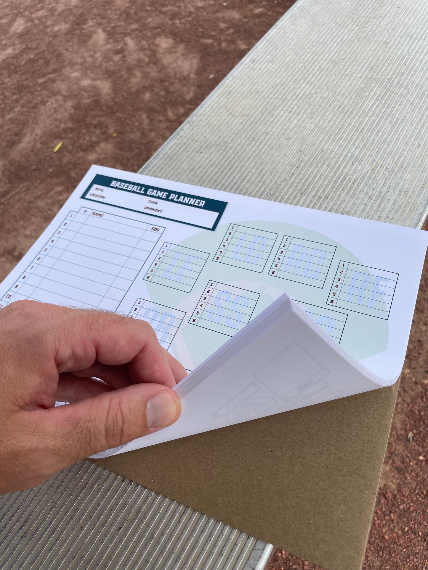 Game Planner Landscape Notepad