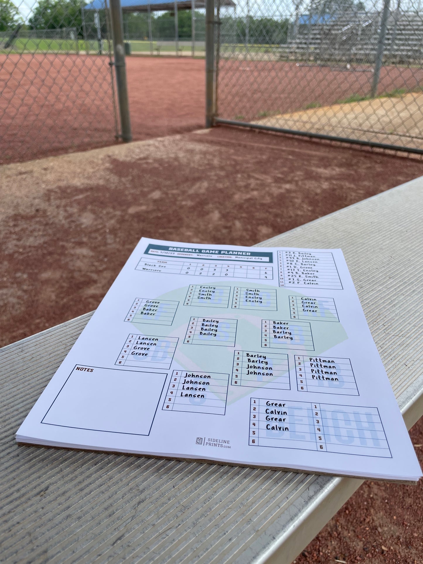 Game Planner Notepad