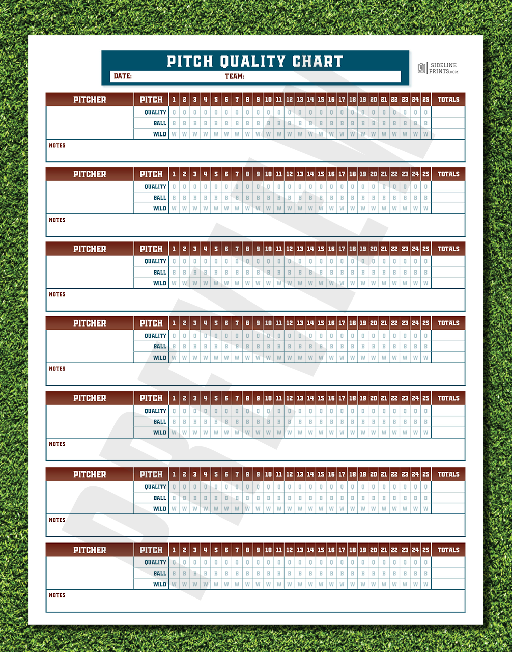 Pitch Quality Chart Notepad