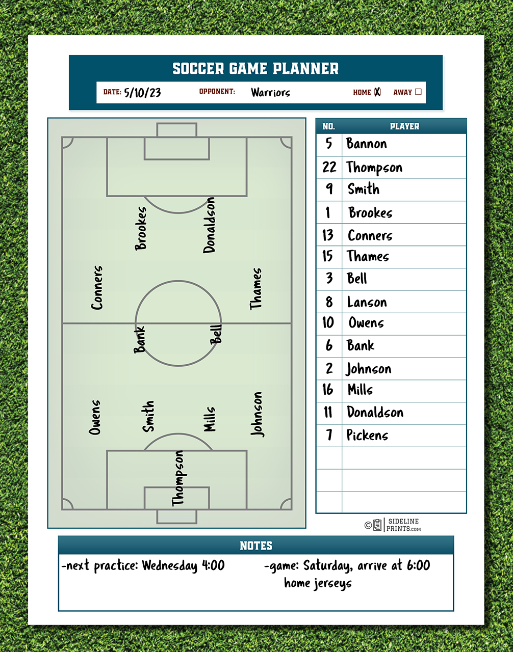 Game Planner Notepad