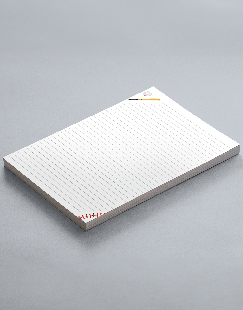 Baseball Lined Notepad – Sideline Prints