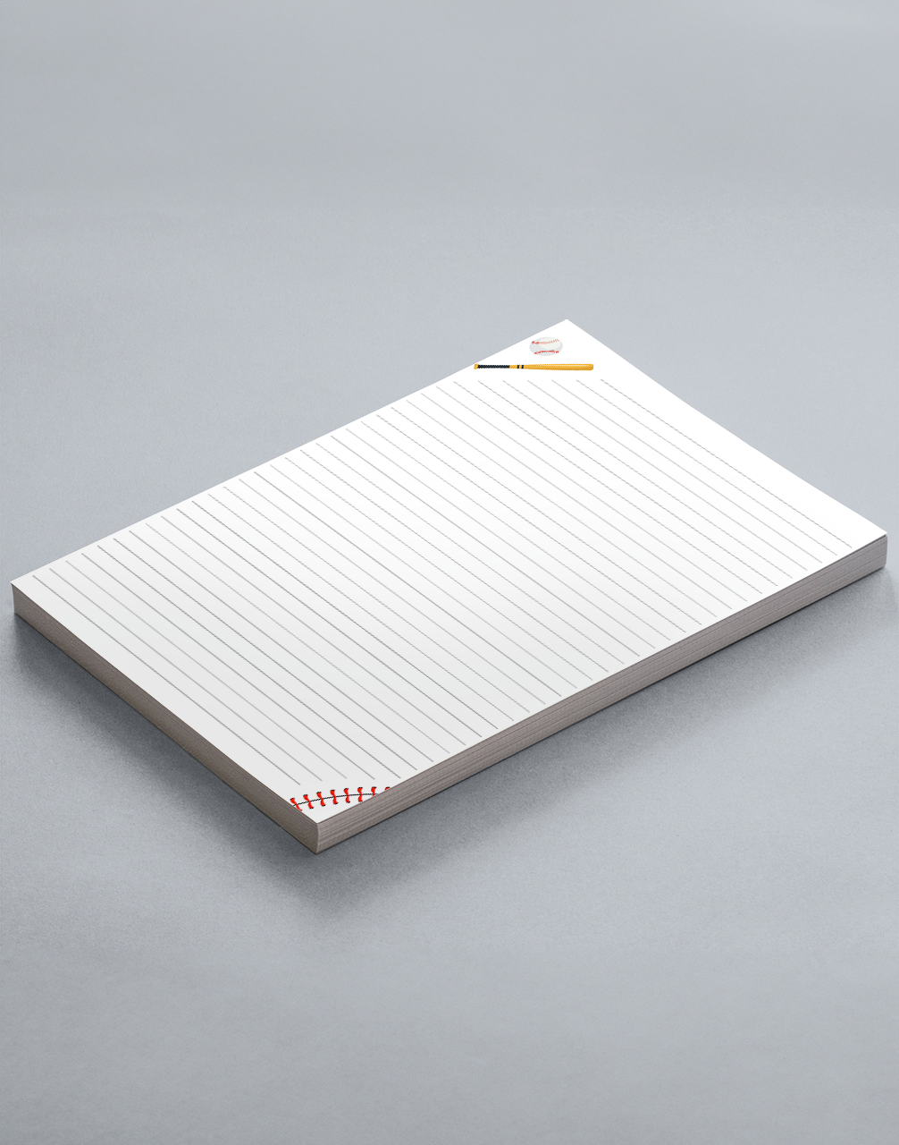 Baseball Lined Notepad