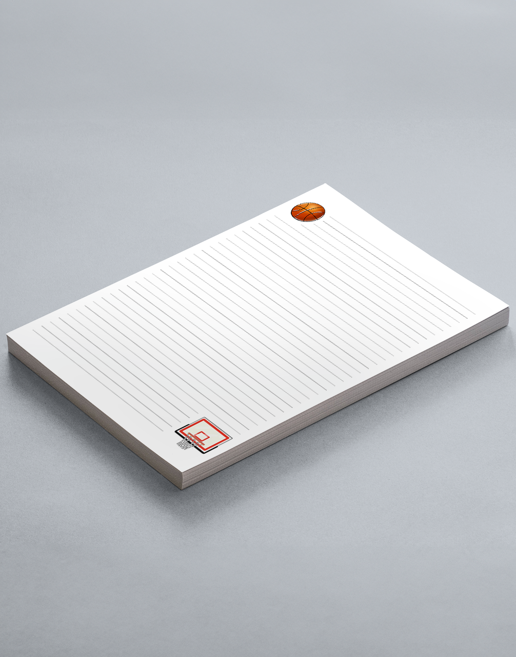 Basketball Lined Notepad