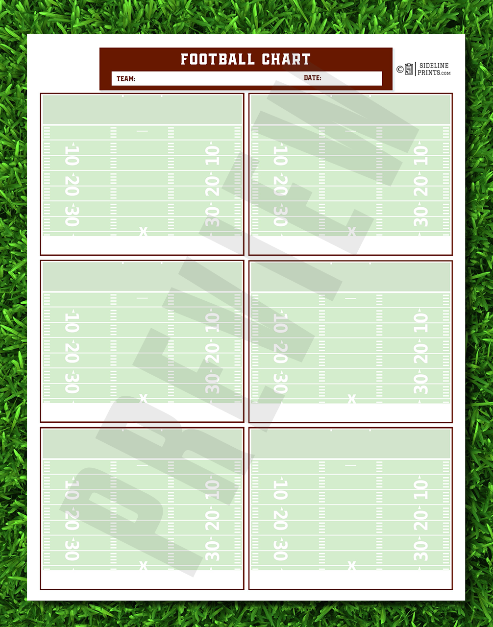 Play Chart x6 Template