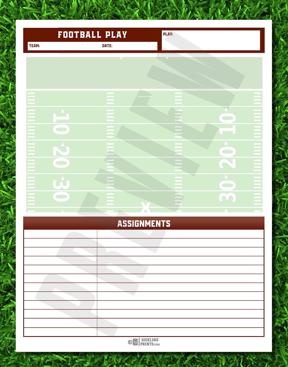 Play Chart Template
