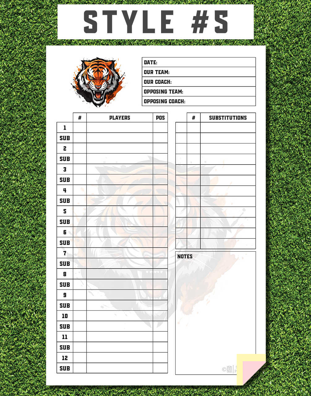 Custom Lineup Cards