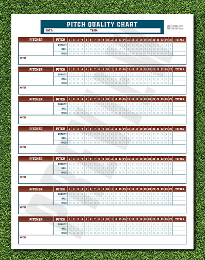 Pitch Quality Chart Template