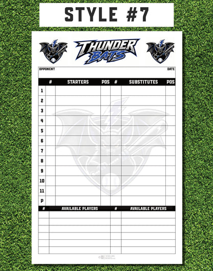Custom Lineup Cards (25 sets/pack)